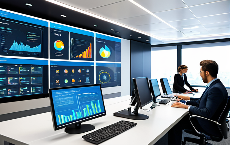 Cloud Data Analysis in Action**

"A bright and modern office scene, showing data analysts collaborating around large screens displaying cloud-based data visualizations. Everyone is fully clothed in professional attire. The scene emphasizes collaboration and insight discovery. Safe for work, appropriate content, professional environment, perfect anatomy, natural proportions, family-friendly."

**